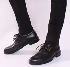 کفش  چرم  مردانه مدل آلبرت بندی 